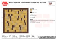 Interlock (Pasco) 27x12 cm · MHX-037 · Soft tonal blend, turned 90 deg, kerb frame