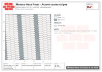Interlock (Pasco) 27x12 cm · MHX-041 · Accent course stripes