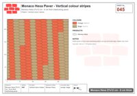 Interlock (Pasco) 27x12 cm · MHX-045 · Vertical colour stripes