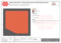 Interlock (Pasco) 27x12 cm · MHX-046 · Vertical feature band, turned 60 deg, kerb frame