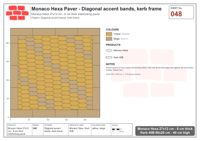 Interlock (Pasco) 27x12 cm · MHX-048 · Diagonal accent bands, kerb frame