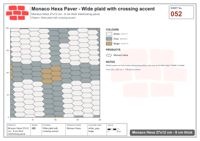 Interlock (Pasco) 27x12 cm · MHX-052 · Wide plaid with crossing accent