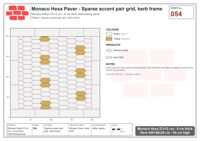 Interlock (Pasco) 27x12 cm · MHX-054 · Sparse accent pair grid, kerb frame