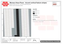 Interlock (Pasco) 27x12 cm · MHX-069 · Accent vertical feature stripes