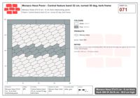 Interlock (Pasco) 27x12 cm · MHX-071 · Central feature band 32 cm, turned 30 deg, kerb frame