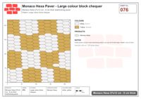 Interlock (Pasco) 27x12 cm · MHX-076 · Large colour block chequer