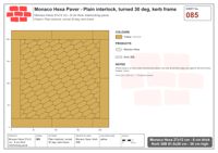 Interlock (Pasco) 27x12 cm · MHX-085 · Plain interlock, turned 30 deg, kerb frame