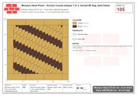 Interlock (Pasco) 27x12 cm · MHX-105 · Accent course stripes 1 in 3, turned 60 deg, kerb frame