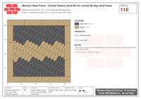 Interlock (Pasco) 27x12 cm · MHX-110 · Central feature band 56 cm, turned 60 deg, kerb frame