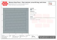 Interlock (Pasco) 27x12 cm · MHX-112 · Plain interlock, turned 90 deg, kerb frame