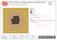 Interlock (Pasco) 27x12 cm · MHX-113 · Large stepped medallion, turned 90 deg, kerb frame