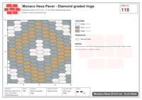 Interlock (Pasco) 27x12 cm · MHX-118 · Diamond graded rings