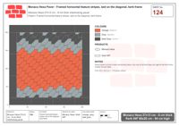 Interlock (Pasco) 27x12 cm · MHX-124 · Framed horizontal feature stripes, laid on the diagonal, kerb frame