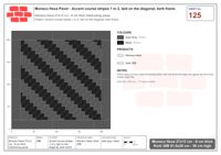 Interlock (Pasco) 27x12 cm · MHX-125 · Accent course stripes 1 in 2, laid on the diagonal, kerb frame