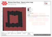 Interlock (Pasco) 27x12 cm · MHX-134 · Square colour rings