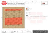 Interlock (Pasco) 27x12 cm · MHX-135 · Accent course stripes 3 in 6, turned 90 deg, kerb frame