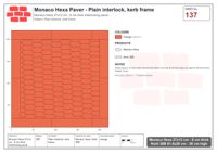 Interlock (Pasco) 27x12 cm · MHX-137 · Plain interlock, kerb frame