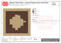 Interlock (Pasco) 27x12 cm · MHX-144 · Corner triangle zones, kerb frame