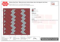 Interlock (Pasco) 27x12 cm · MHX-145 · Wide-and-narrow vertical stripes, laid on the diagonal, kerb frame