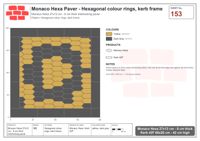 Interlock (Pasco) 27x12 cm · MHX-153 · Hexagonal colour rings, kerb frame