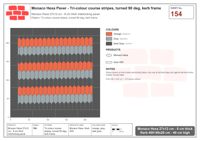 Interlock (Pasco) 27x12 cm · MHX-154 · Tri-colour course stripes, turned 90 deg, kerb frame