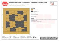 Interlock (Pasco) 27x12 cm · MHX-162 · Colour block chequer 50 cm, kerb frame