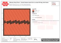 Interlock (Pasco) 27x12 cm · MHX-173 · Central feature band 24 cm, turned 30 deg, kerb frame