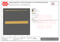 Interlock (Pasco) 27x12 cm · MHX-187 · Accent course stripes 1 in 5, turned 90 deg, kerb frame