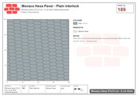 Interlock (Pasco) 27x12 cm · MHX-189 · Plain interlock