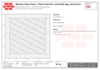 Interlock (Pasco) 27x12 cm · MHX-191 · Plain interlock, turned 60 deg, kerb frame