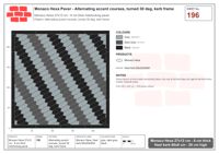 Interlock (Pasco) 27x12 cm · MHX-196 · Alternating accent courses, turned 30 deg, kerb frame