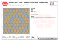 Interlock (Pasco) 27x12 cm · MHX-202 · Diamond colour rings, turned 90 deg