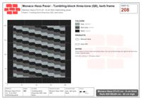 Interlock (Pasco) 27x12 cm · MHX-208 · Tumbling-block three-tone (Q0), kerb frame
