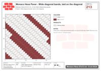 Interlock (Pasco) 27x12 cm · MHX-213 · Wide diagonal bands, laid on the diagonal