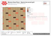 Interlock (Pasco) 27x12 cm · MHX-224 · Sparse two-accent grid