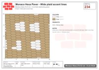 Interlock (Pasco) 27x12 cm · MHX-234 · Wide plaid accent lines