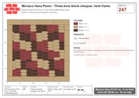 Interlock (Pasco) 27x12 cm · MHX-247 · Three-tone block chequer, kerb frame