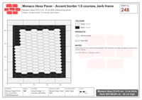 Interlock (Pasco) 27x12 cm · MHX-248 · Accent border 1.5 courses, kerb frame