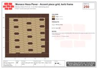 Interlock (Pasco) 27x12 cm · MHX-250 · Accent piece grid, kerb frame