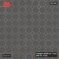 Interlock (Pasco) 20x20 cm · OCT-002 · Charcoal Kerb Frame with 8x8 inserts, kerb frame