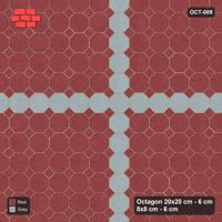 Interlock (Pasco) 20x20 cm · OCT-009 · Brick Cross Feature with 8x8 inserts