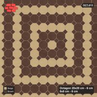 Interlock (Pasco) 20x20 cm · OCT-013 · Sandstone Square Rings with 8x8 inserts