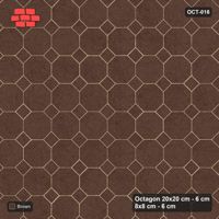 Interlock (Pasco) 20x20 cm · OCT-016 · Earth Solid Frame with 8x8 inserts, kerb frame