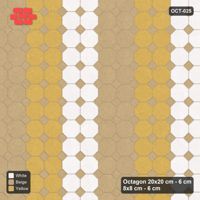 Interlock (Pasco) 20x20 cm · OCT-025 · Golden Sand Columns with 8x8 inserts