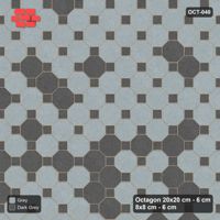 Interlock (Pasco) 20x20 cm · OCT-040 · Ash Blend Field with 8x8 inserts