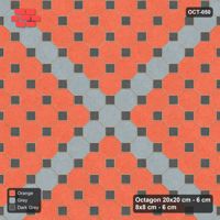 Interlock (Pasco) 20x20 cm · OCT-050 · Sunset Slate Cross Feature with 8x8 inserts, kerb frame
