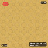 Interlock (Pasco) 20x20 cm · OCT-058 · Ochre Solid Field on the Diagonal with 8x8 Inserts