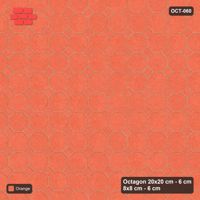 Interlock (Pasco) 20x20 cm · OCT-060 · Coral Solid Field with 8x8 Inserts, Kerb Frame