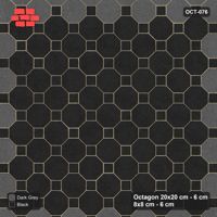 Interlock (Pasco) 20x20 cm · OCT-076 · Night Sky Grand Diamond Medallion on the Diagonal with 8x8 Inserts