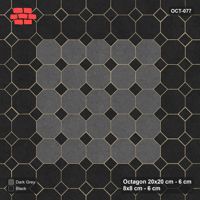 Interlock (Pasco) 20x20 cm · OCT-077 · Night Sky Double Accent Border with 8x8 Inserts